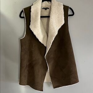 Madison & Lola Dark Brown Shearling Vest